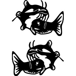 Catfish Vinyl Decal Sticker V15 - DecalsHouse