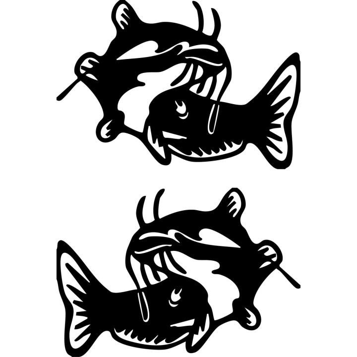 Catfish Vinyl Decal Sticker V15 - DecalsHouse