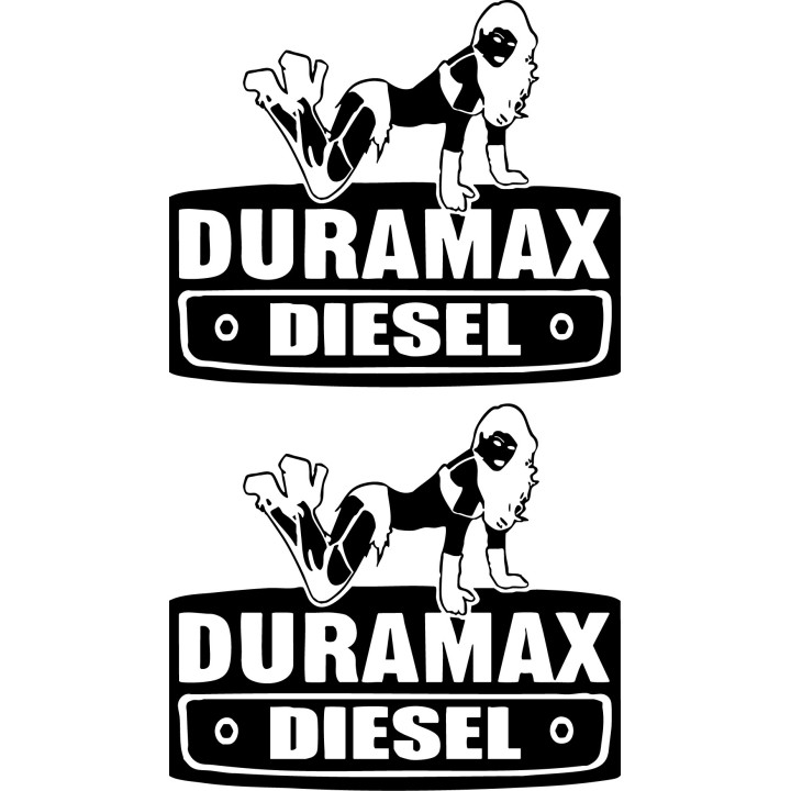 Duramax With Girl V1 Dh - DecalsHouse
