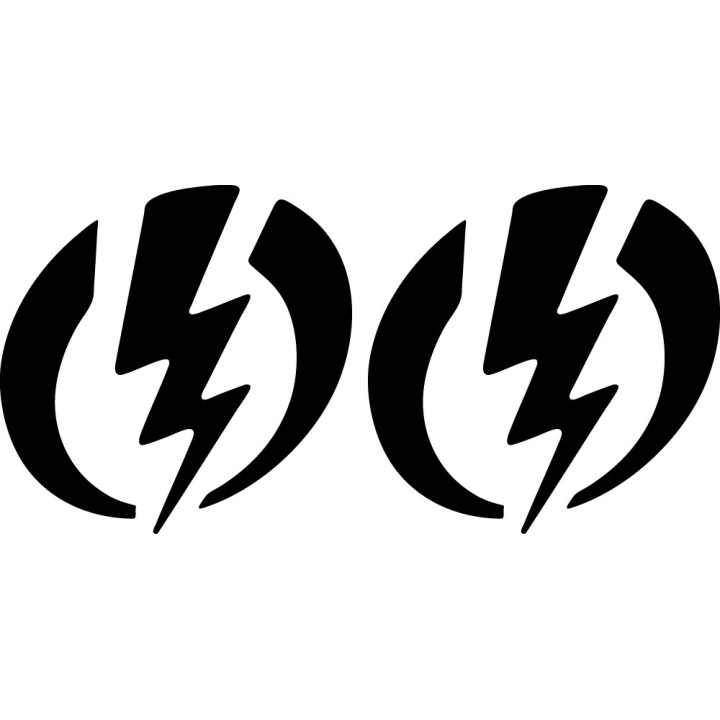 Electric Visual Stickers – Eyewear Logo Decals (2-Pack)