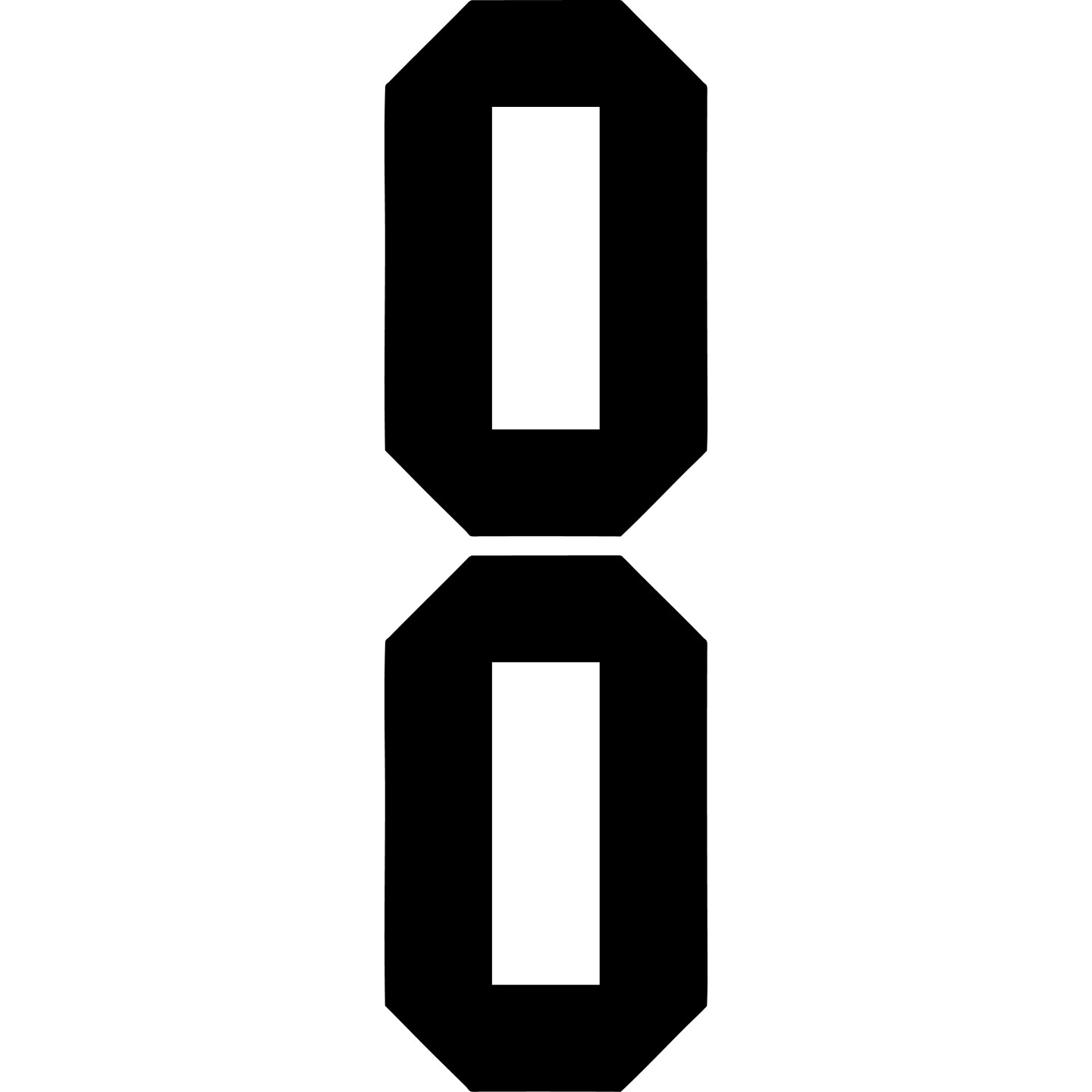 Buy Set Of 2 Number 0 Usa S Decal Sticker Online