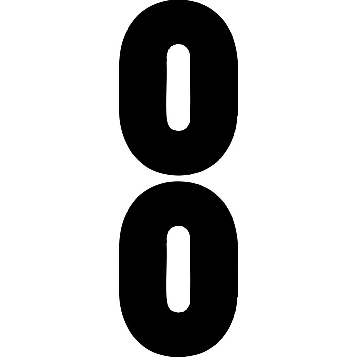 Buy Set Of 2 Number 0 Raid S Decal Sticker Online