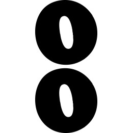 Buy Set Of 2 Number 0 Motocross S Decal Sticker Online