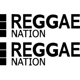 Reggae Nation Stickers – Rastafarian Jamaica Decals (2-Pack)