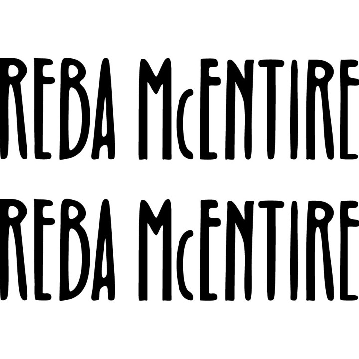 Reba McEntire Stickers – Country Music Decals (2-Pack)