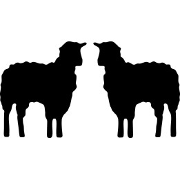 Sheep Stickers – Lamb Ewe Farm Animal Decals (2-Pack)