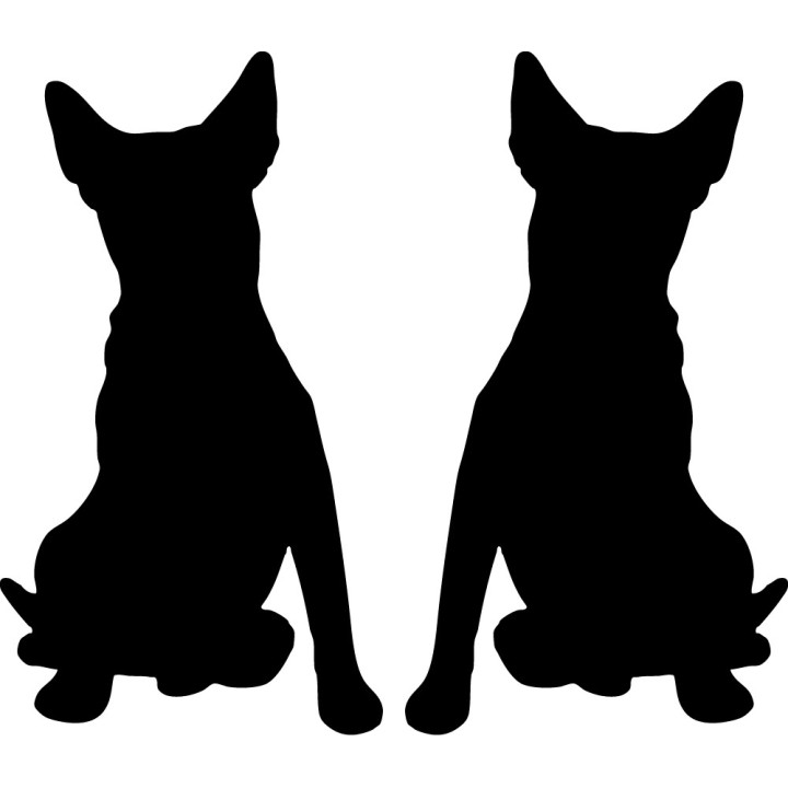 Buy Rat Terrier Dog 2 Vinyl Decal Sticker Online