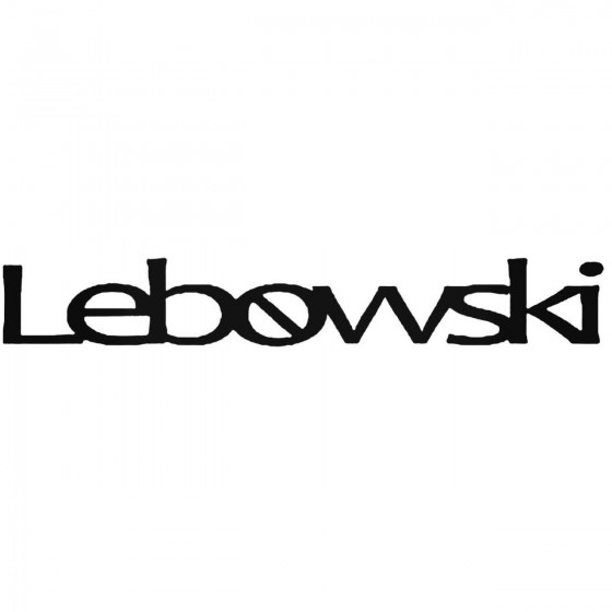 Lebowski Band Decal Sticker