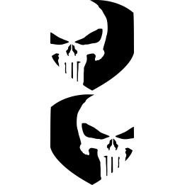Buy Punisher Skull Badge 2 Vinyl Decal Sticker Online