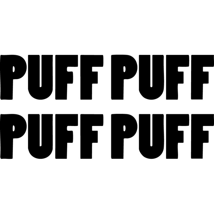 Puff Puff Stickers – 420 Cannabis Culture Decals (2-Pack)