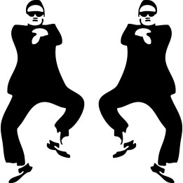PSY Gangnam Style Stickers – Horse Dance Decals (2-Pack)
