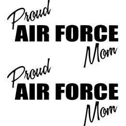 Proud Air Force Mom Stickers – USAF Military Decals (2-Pack)