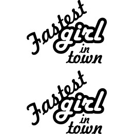 Buy Fastest Girl In Town Jdm Japanese Decal Sticker Online