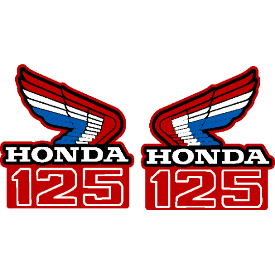 2x Honda 125 Wings Stickers...