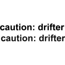 Caution Drifter Stickers – JDM Sideways Decals (2-Pack)