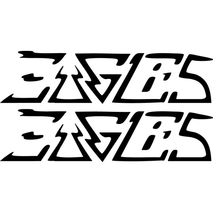 Eagles Stickers – Hotel California Classic Rock (2-Pack)