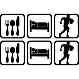 Buy Eat Sleep Rugby Sport Sticker Online