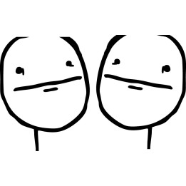 Poker Face Meme Stickers – Rage Comic Decals (2-Pack)