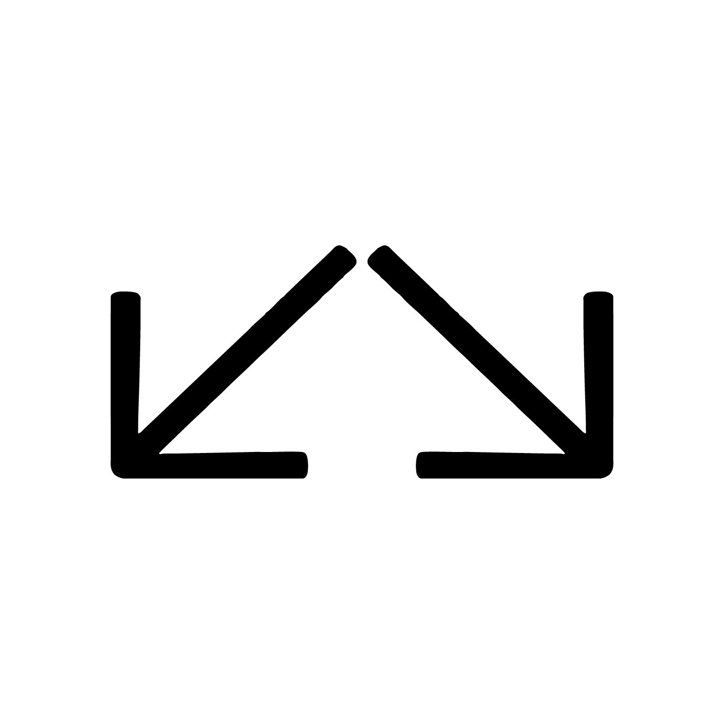 Diagonal Arrow Stickers – Directional Decals (2-Pack)
