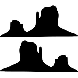Monument Valley Stickers – Mesa Butte Desert Decals (2-Pack)