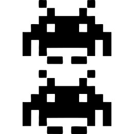 Space Invaders Stickers – 8-Bit Retro Arcade Decals (2-Pack)