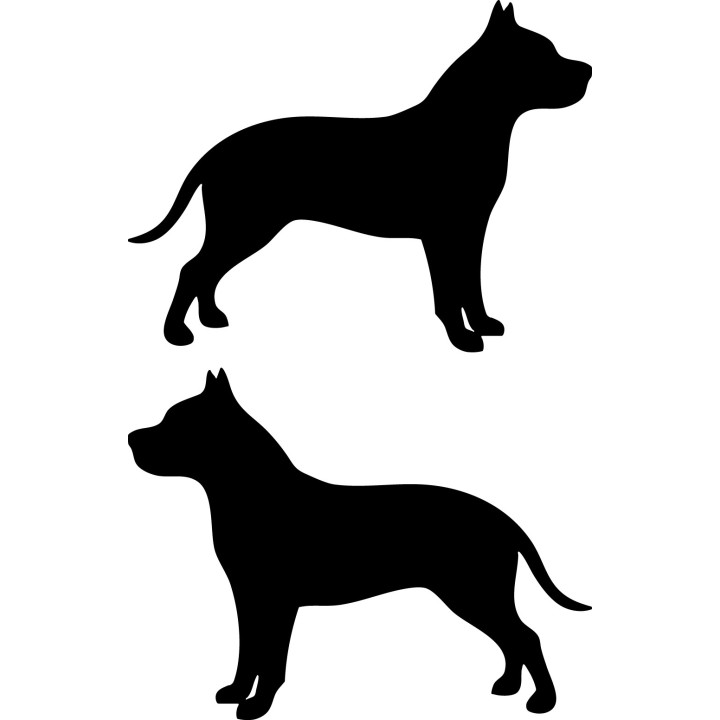 Buy Pitbull Silhouette Decal Sticker Online