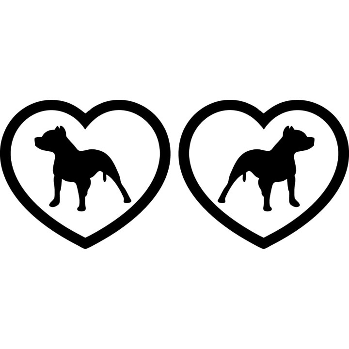 Buy Pitbull Heart Dog Breed Puppy Vinyl Decal Sticker Online