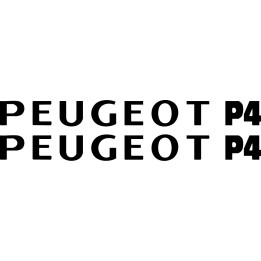 Buy Peugeot P4 Vinyl Decal Sticker Online