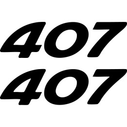 Buy Peugeot 407 Logo Decal Sticker Online