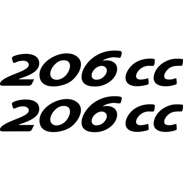 Buy Peugeot 206 Cc Vinyl Decal Sticker Online
