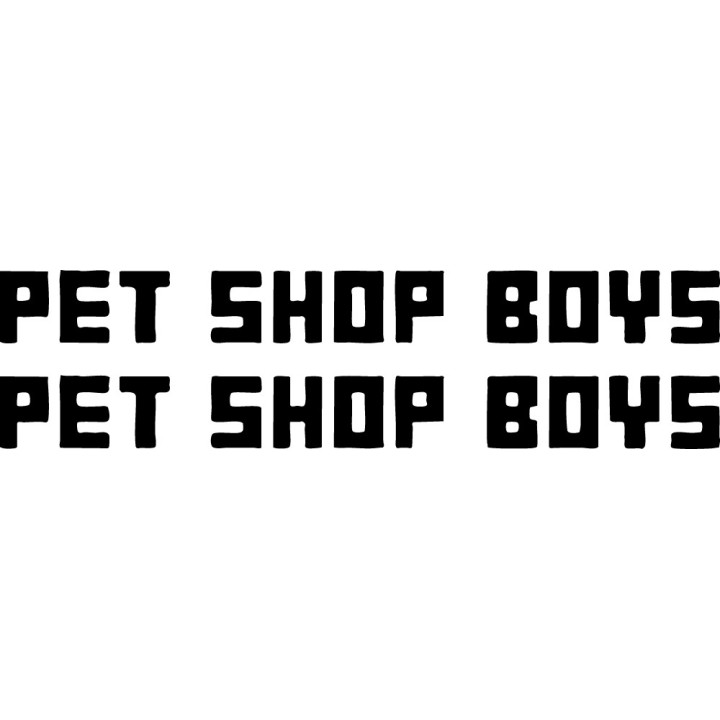 Pet Shop Boys Stickers – West End Girls Decals (2-Pack)