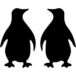 Buy Penguinilhouette Cute Door Family Vinyl Decal Sticker Online