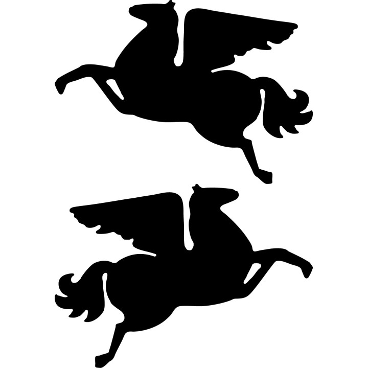 Pegasus Stickers – Winged Horse Mythology Decals (2-Pack)