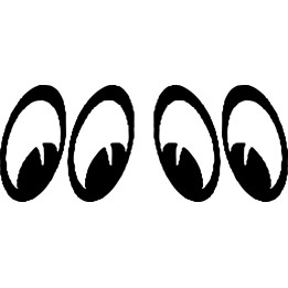 Peeping Eyes Stickers – Spooky Staring Decals (2-Pack)