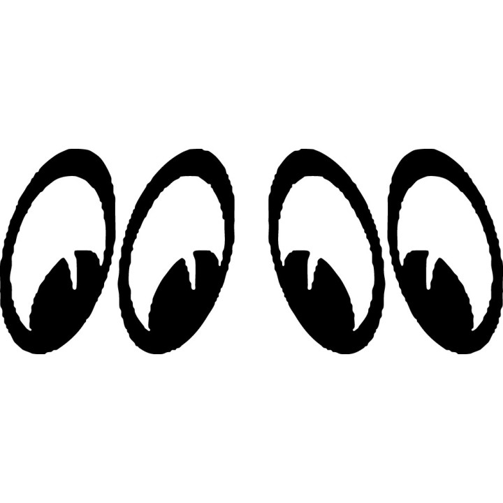 Peeping Eyes Stickers – Spooky Staring Decals (2-Pack)
