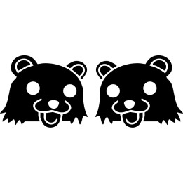 Pedobear Meme Stickers – 4chan Internet Meme Decals (2-Pack)