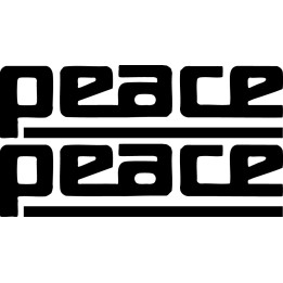Peace Drums Stickers – Percussion Decals (2-Pack)