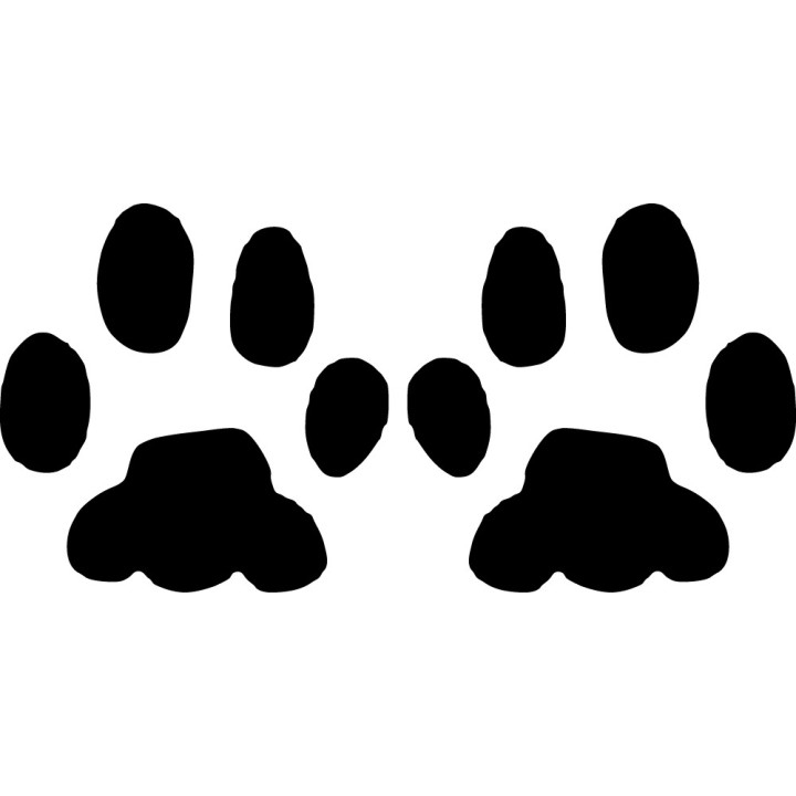 Buy Paw Print Decal Sticker Online
