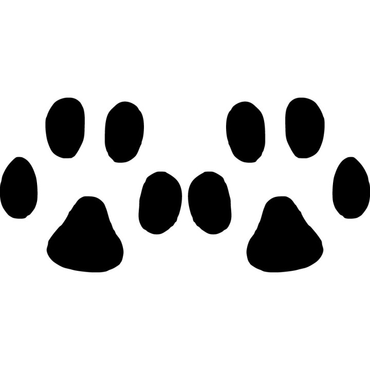 Buy Paw Print 1 Decal Sticker Online