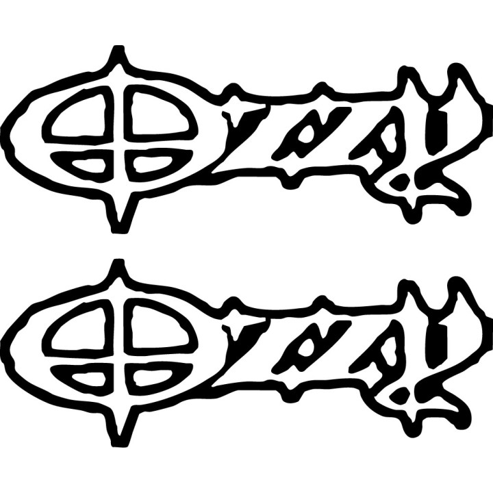 Ozzy Osbourne Stickers – Heavy Metal Decals (2-Pack)