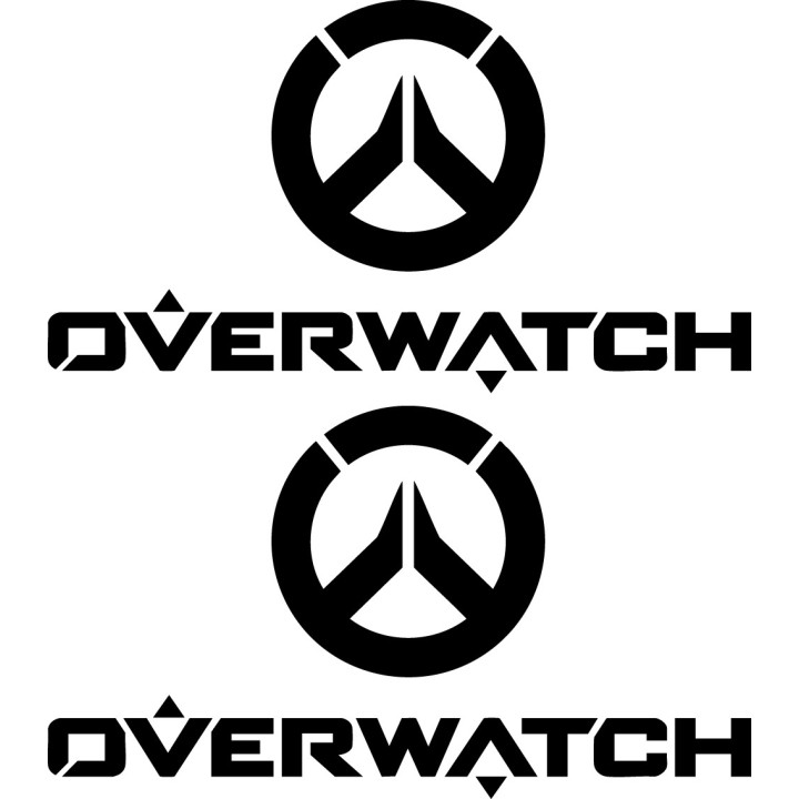 Overwatch Stickers – Blizzard Gaming Logo Decals (2-Pack)