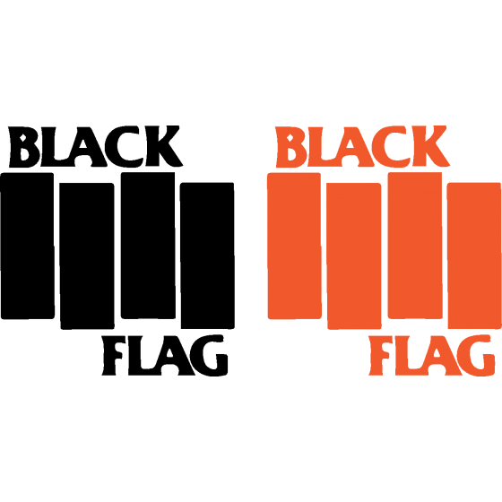 2x Black Flag Rock Band...