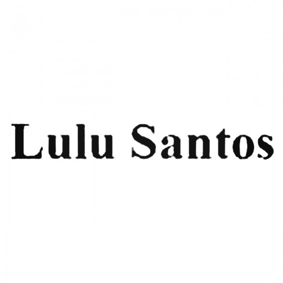 Lulu Santos Band Decal Sticker
