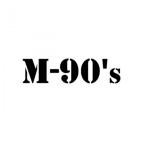 M 90Sband Logo Vinyl Decal
