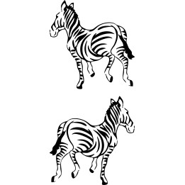 Zebra Vinyl Decal Sticker V12 - DecalsHouse
