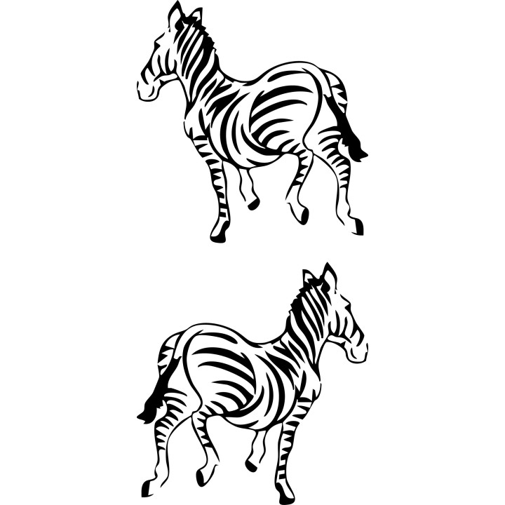 Zebra Vinyl Decal Sticker V12 - DecalsHouse