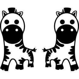 Zebra Vinyl Decal Sticker V13 - DecalsHouse