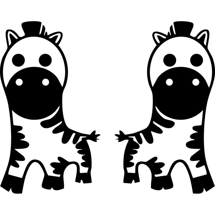 Zebra Vinyl Decal Sticker V13 - DecalsHouse