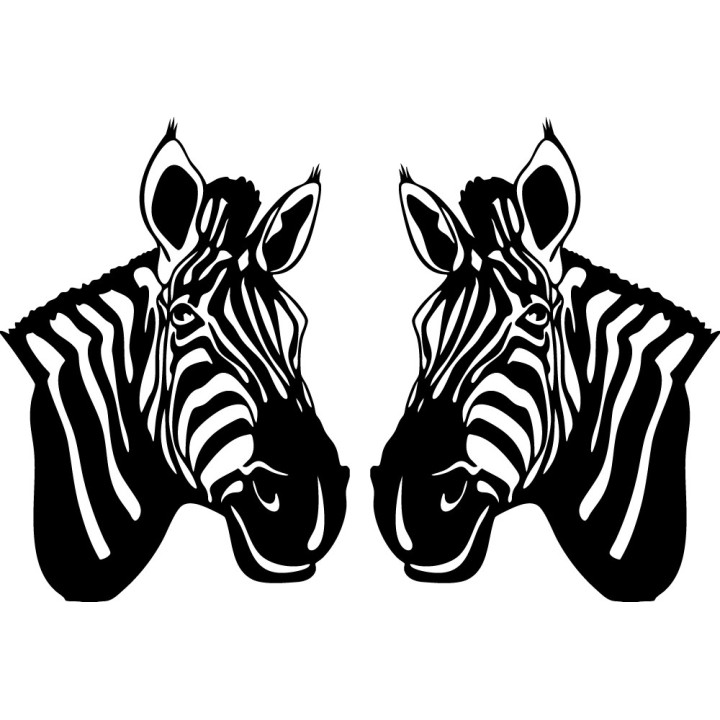 Zebra Vinyl Decal Sticker V14 - DecalsHouse