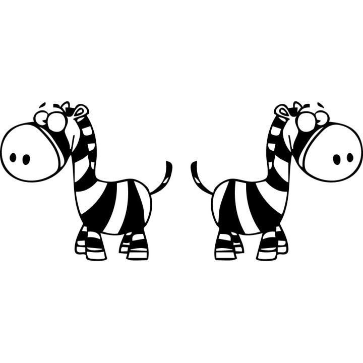 Zebra Vinyl Decal Sticker V16 - DecalsHouse
